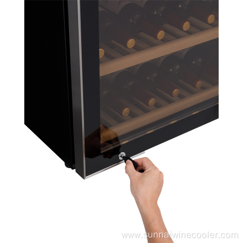 126 Bottles Compressor Stainless Steel Wine Cooler